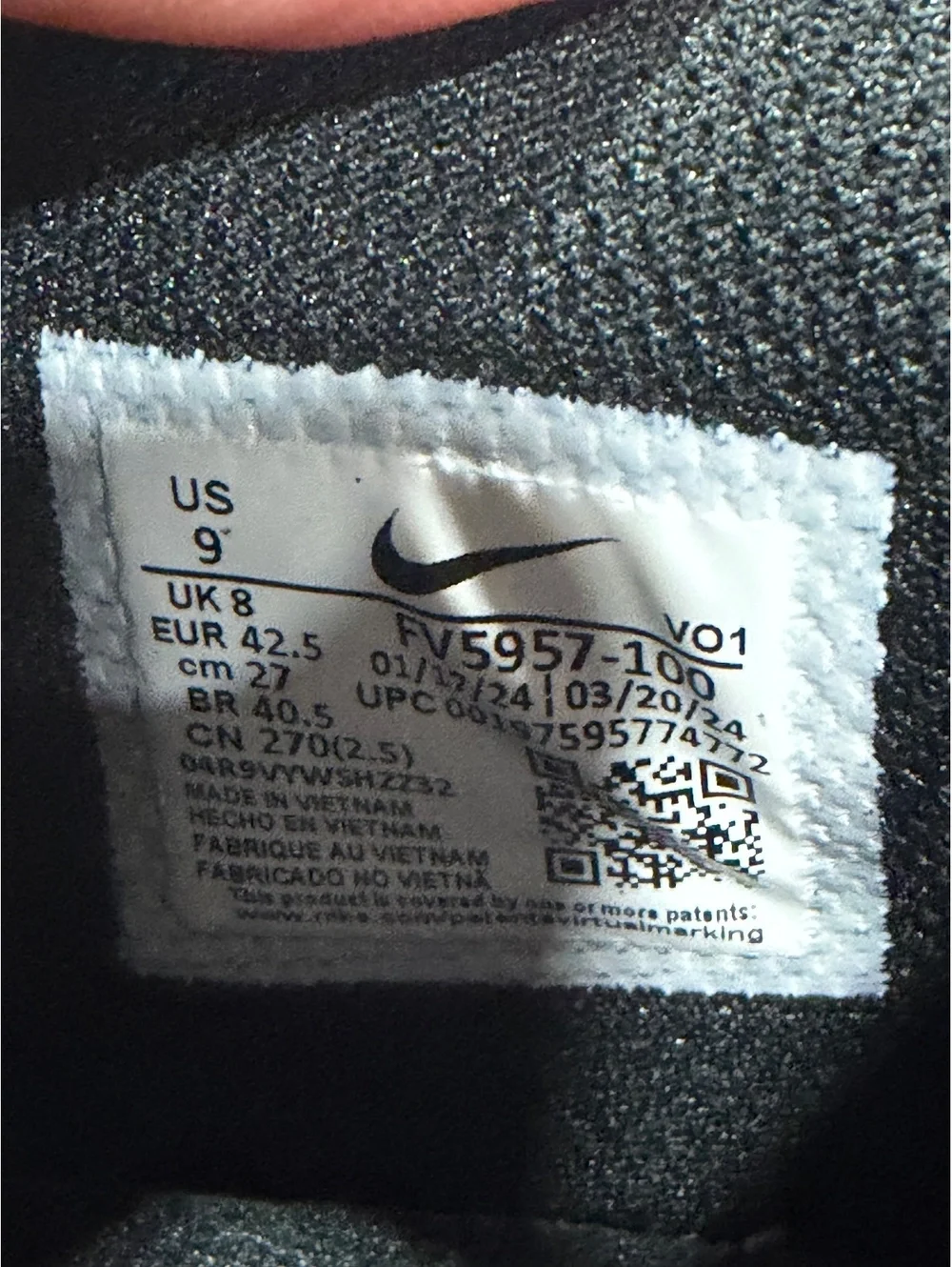 Size 9 - Nike Ja 1 “Reverse Scratch”